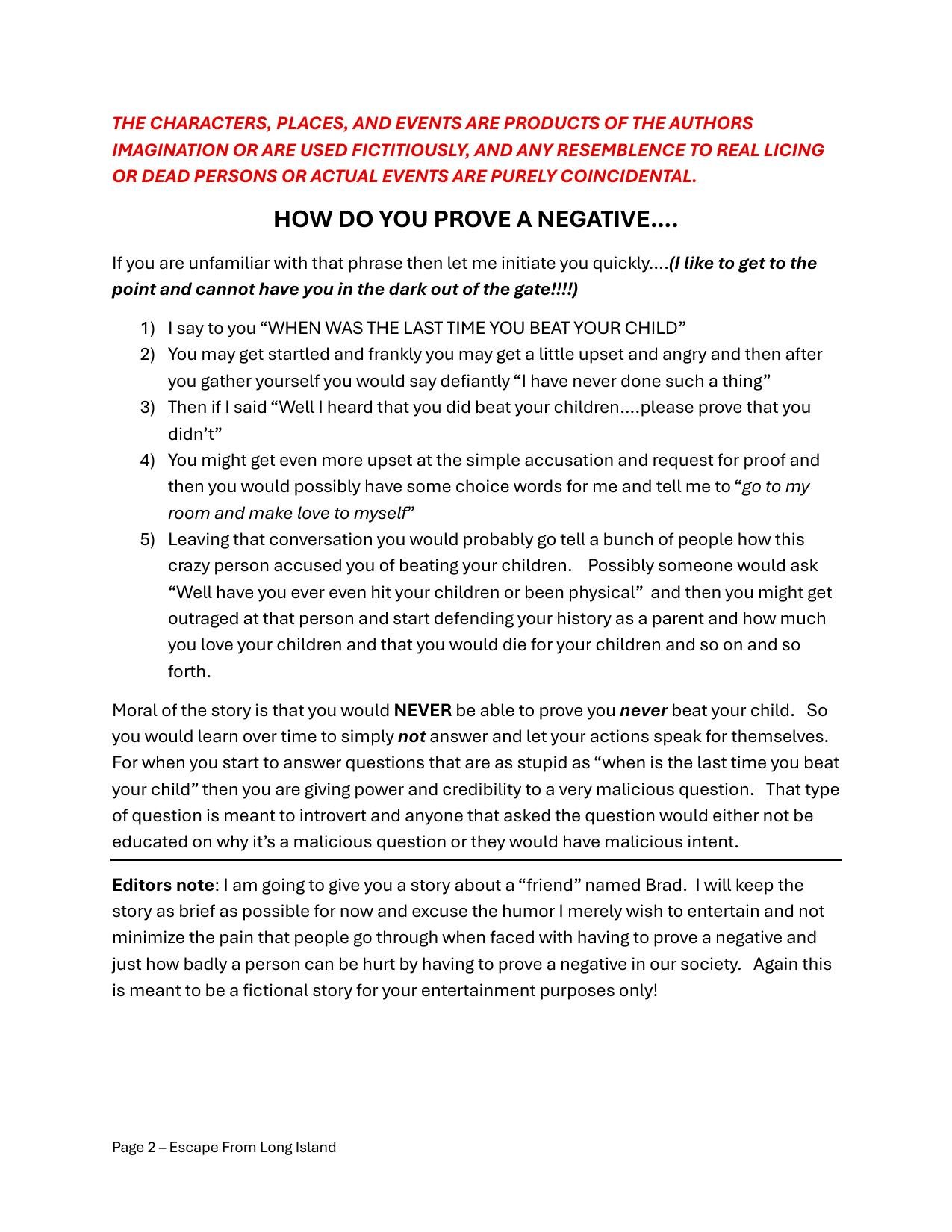 Escape From Long Island, page 3